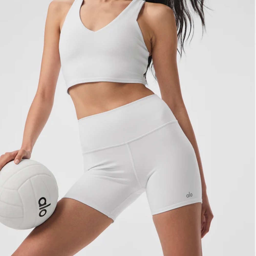 ALO white biker set
